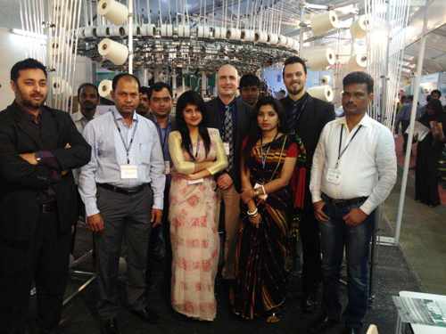 Mayer & Cie welcomes visitors to its booth at the recent DTG exhibition in Bangladesh